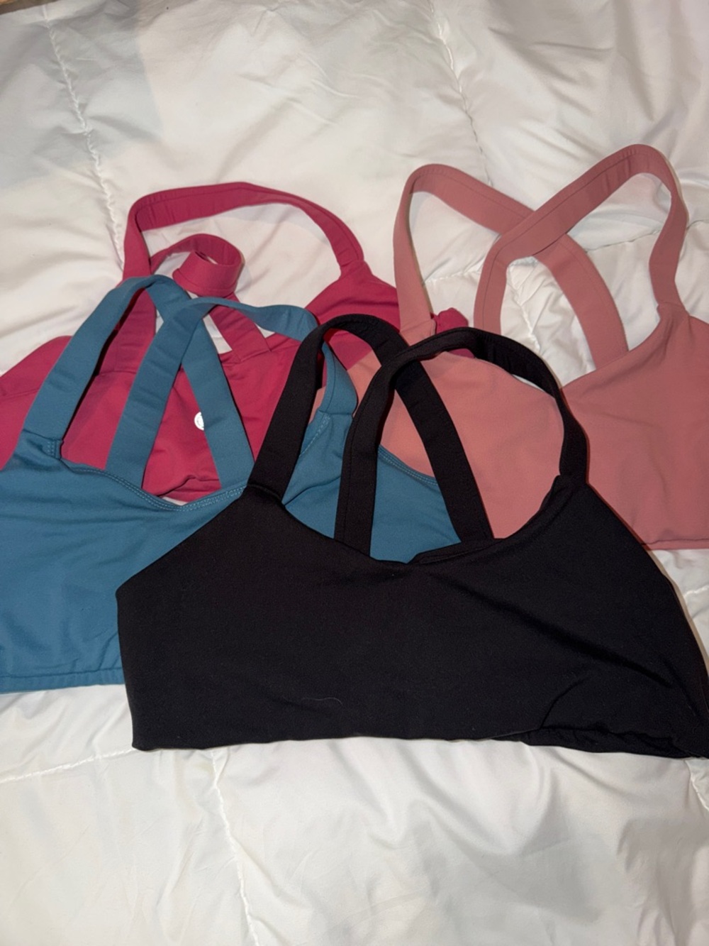 IAB I Am Becoming Sports Bra Bundle- Black, Dusty Rose, Teal & Magenta